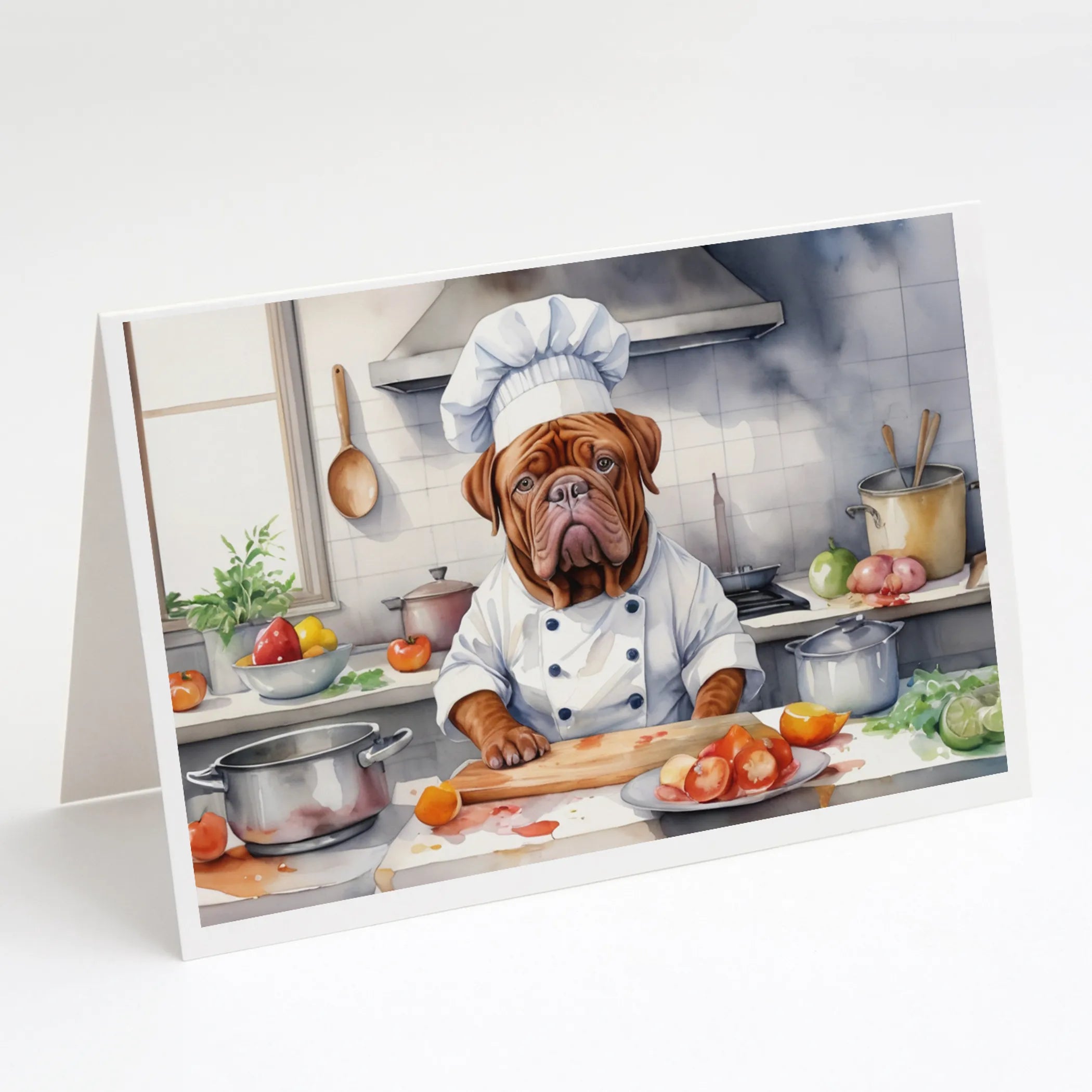 The Dog Chef Greeting Cards  - Size: 5X7 | Pack Of: 8 | Collection name: The dog chef