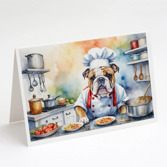The Dog Chef Greeting Cards  - Size: 5X7 | Pack Of: 8 | Collection name: The dog chef