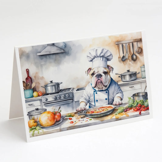 The Dog Chef Greeting Cards  - Size: 5X7 | Pack Of: 8 | Collection name: The dog chef