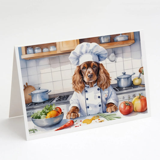 The Dog Chef Greeting Cards  - Size: 5X7 | Pack Of: 8 | Collection name: The dog chef