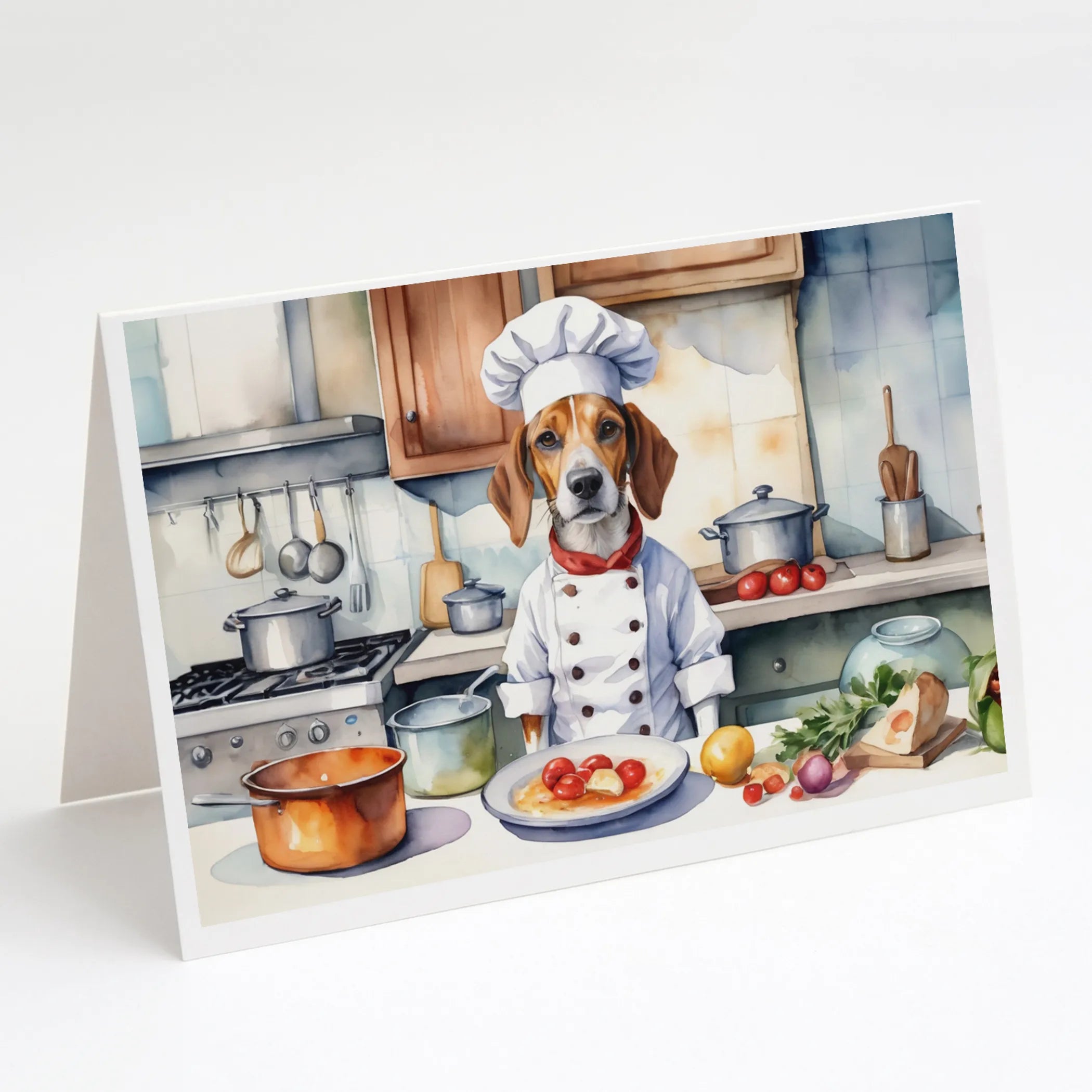 The Dog Chef Greeting Cards  - Size: 5X7 | Pack Of: 8 | Collection name: The dog chef