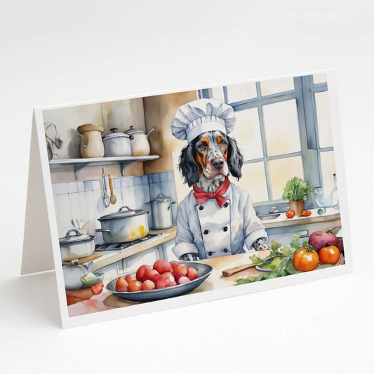 The Dog Chef Greeting Cards  - Size: 5X7 | Pack Of: 8 | Collection name: The dog chef