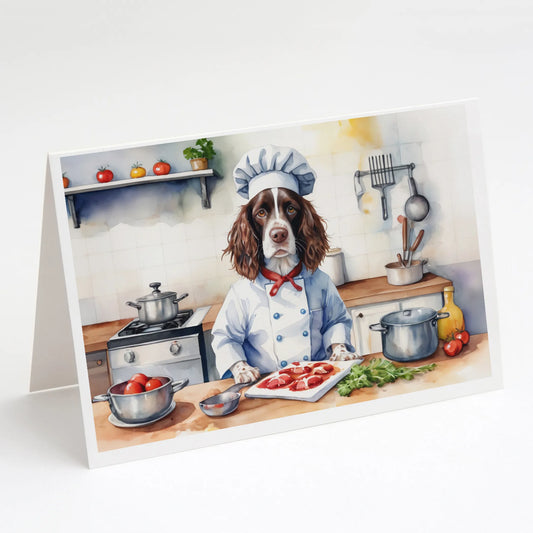 The Dog Chef Greeting Cards  - Size: 5X7 | Pack Of: 8 | Collection name: The dog chef