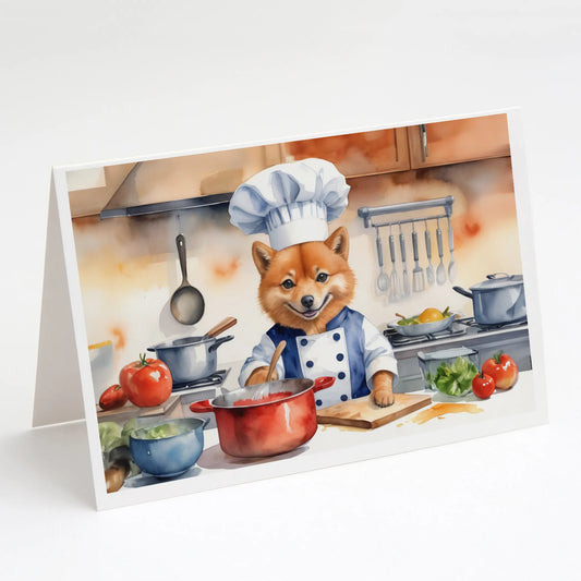 The Dog Chef Greeting Cards  - Size: 5X7 | Pack Of: 8 | Collection name: The dog chef