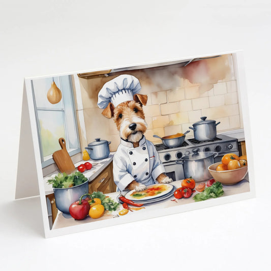 The Dog Chef Greeting Cards  - Size: 5X7 | Pack Of: 8 | Collection name: The dog chef