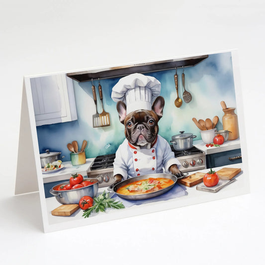 The Dog Chef Greeting Cards  - Size: 5X7 | Pack Of: 8 | Collection name: The dog chef