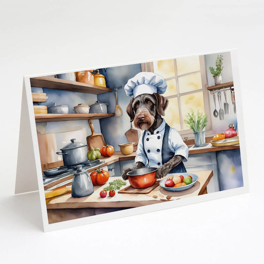 The Dog Chef Greeting Cards  - Size: 5X7 | Pack Of: 8 | Collection name: The dog chef