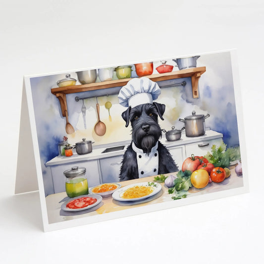 The Dog Chef Greeting Cards  - Size: 5X7 | Pack Of: 8 | Collection name: The dog chef