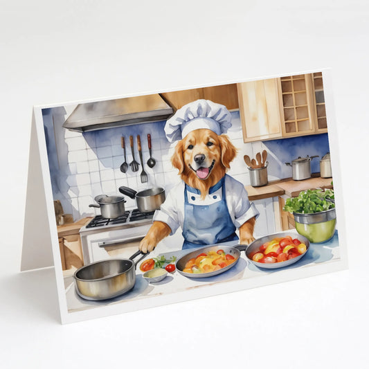 The Dog Chef Greeting Cards  - Size: 5X7 | Pack Of: 8 | Collection name: The dog chef