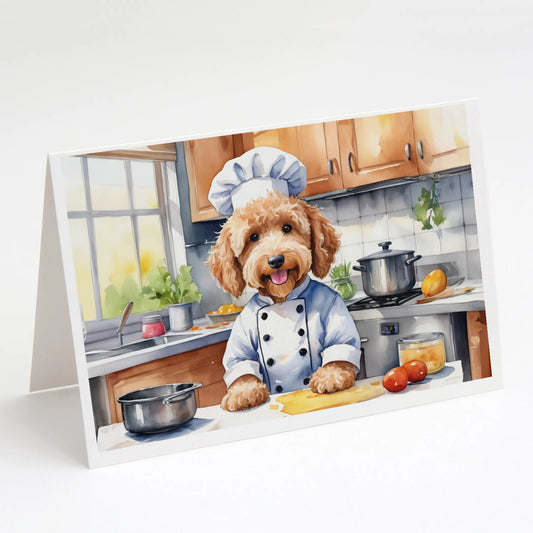 The Dog Chef Greeting Cards  - Size: 5X7 | Pack Of: 8 | Collection name: The dog chef