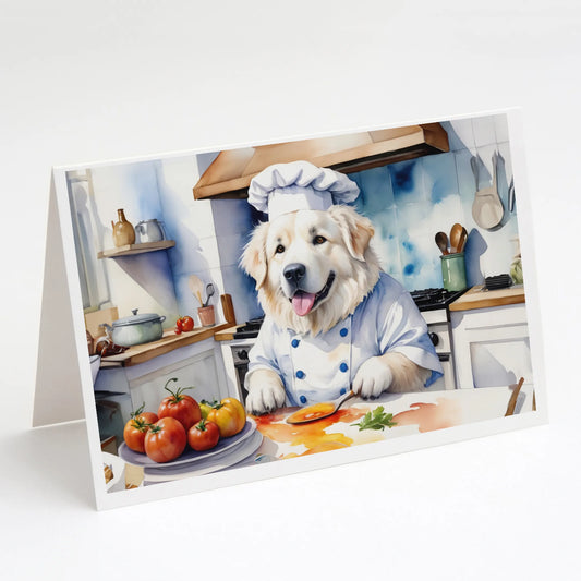 The Dog Chef Greeting Cards  - Size: 5X7 | Pack Of: 8 | Collection name: The dog chef