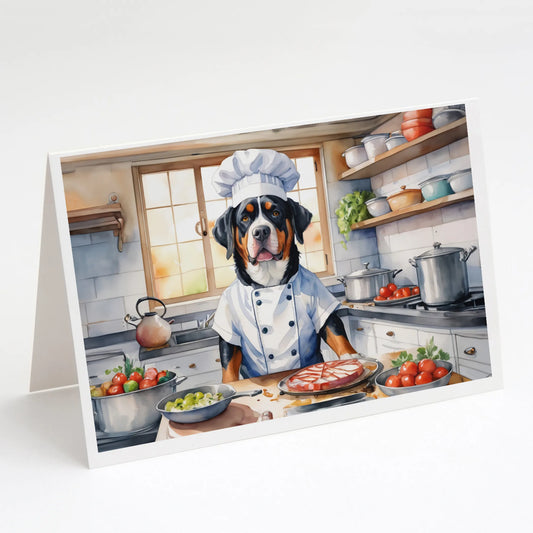 The Dog Chef Greeting Cards  - Size: 5X7 | Pack Of: 8 | Collection name: The dog chef
