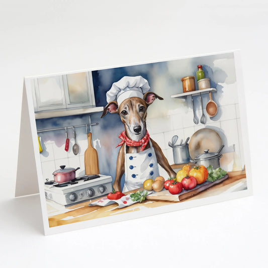 The Dog Chef Greeting Cards  - Size: 5X7 | Pack Of: 8 | Collection name: The dog chef