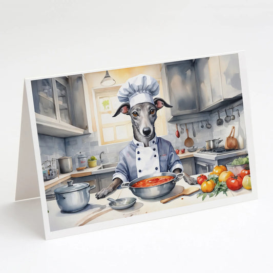The Dog Chef Greeting Cards  - Size: 5X7 | Pack Of: 8 | Collection name: The dog chef