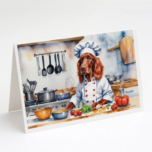The Dog Chef Greeting Cards  - Size: 5X7 | Pack Of: 8 | Collection name: The dog chef