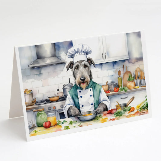 The Dog Chef Greeting Cards  - Size: 5X7 | Pack Of: 8 | Collection name: The dog chef