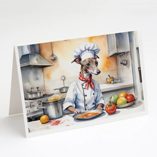 The Dog Chef Greeting Cards  - Size: 5X7 | Pack Of: 8 | Collection name: The dog chef