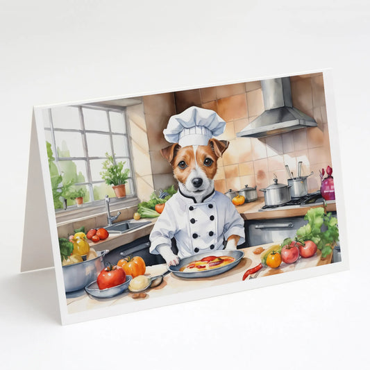 The Dog Chef Greeting Cards  - Size: 5X7 | Pack Of: 8 | Collection name: The dog chef