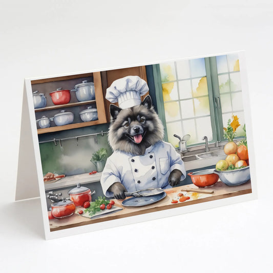 The Dog Chef Greeting Cards  - Size: 5X7 | Pack Of: 8 | Collection name: The dog chef