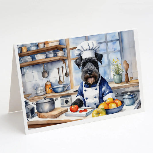 The Dog Chef Greeting Cards  - Size: 5X7 | Pack Of: 8 | Collection name: The dog chef
