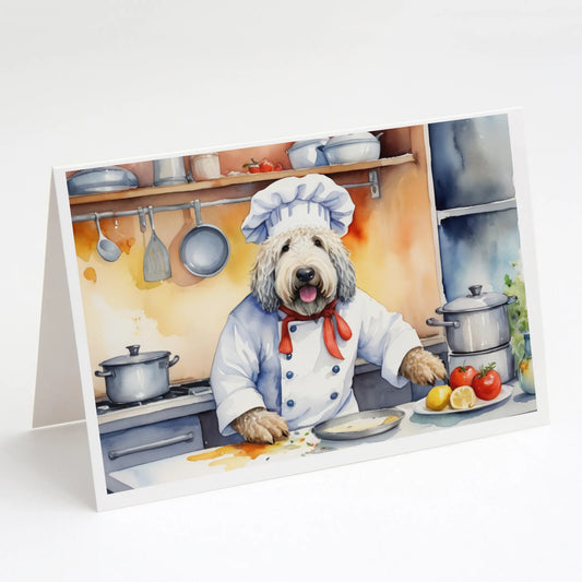 The Dog Chef Greeting Cards  - Size: 5X7 | Pack Of: 8 | Collection name: The dog chef