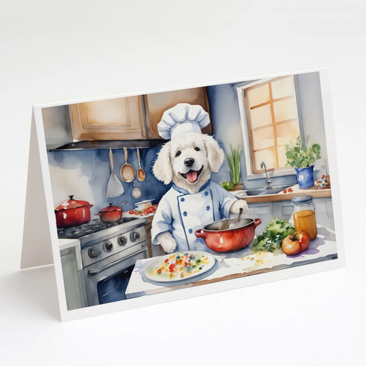 The Dog Chef Greeting Cards  - Size: 5X7 | Pack Of: 8 | Collection name: The dog chef