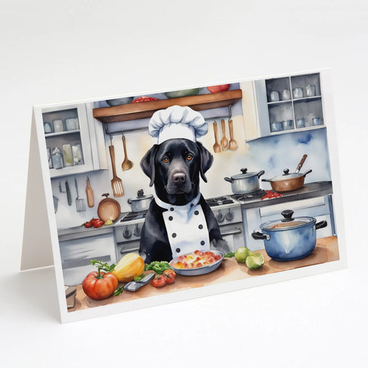 The Dog Chef Greeting Cards  - Size: 5X7 | Pack Of: 8 | Collection name: The dog chef