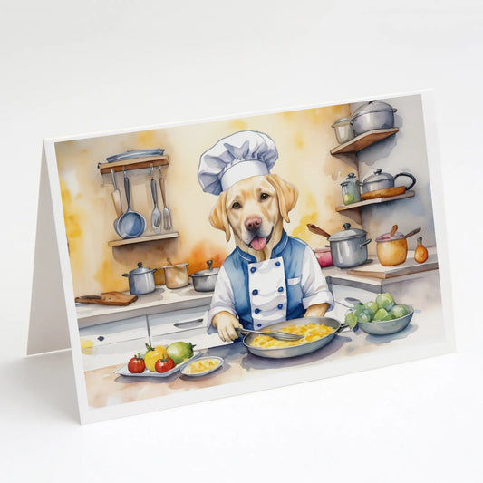 The Dog Chef Greeting Cards  - Size: 5X7 | Pack Of: 8 | Collection name: The dog chef