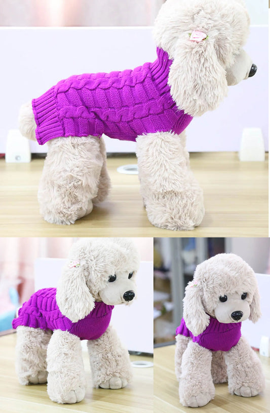 Wool Twisted Rope PetSweater