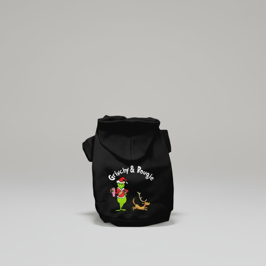 Grinchy and Bougie- Dog Hoodie