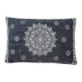 Load image into Gallery viewer, Stonewashed Blue Medallion Pillow Style Pet Bed With Removable Cover
