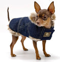 Load image into Gallery viewer, DCNY Faux Fur Denim Coat
