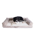 Load image into Gallery viewer, Armarkat D07B Medium Bolstered Pet Bed Cushion W Memory Foam
