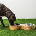 Load image into Gallery viewer, GF Pet Wood & Metal Feeder Double Diner
