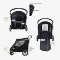 Load image into Gallery viewer, Apollo Elite Pet Stroller w/ Tire Pump
